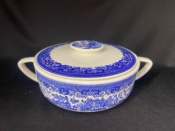 Blue Willow By Royal Covered Veggie Serving Dish