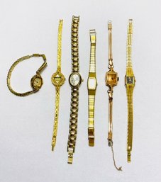 Collection Of Vintage Ladies Gold-plated & Goldtone Watches