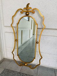 Stunning Sculptural Florentine Gold Metal Wall Mirror