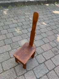 Vintage Single Handle Wooden Stool/step-stool