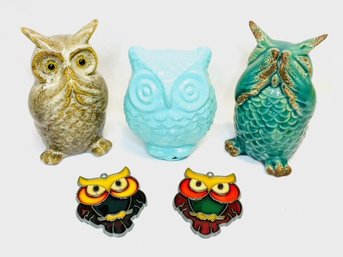 Grouping Of Decorative Owls