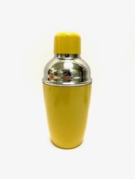 Vintage Muted Yellow/Mustard Enamelled Cocktail Shaker