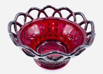Lace Edge Ruby By Imperial Glass Ohio