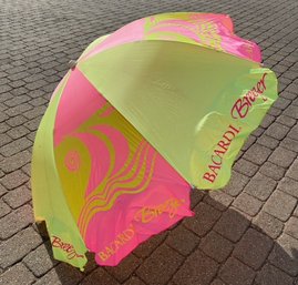 Fabulous Pink & Yellow Bacardi Breezer Beach Umbrella Canopy