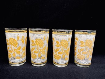 Set Of 4 Vintage Colony Glass Tumblers