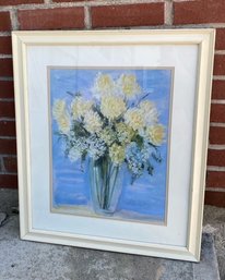 Bouquet On Blue By Carol Rowan Signed Print