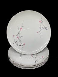 Set Of 4 Cherry Blossom Japan Dinner Plates