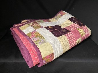 Perfectly Pretty Purple Patchwork Quilt