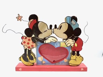 Adorable Disney Wooden Minnie & Mickey Frame