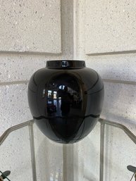 Large Black Ginger Jar Base Now Vase