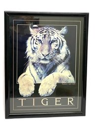 Vintage Framed Tiger Poster