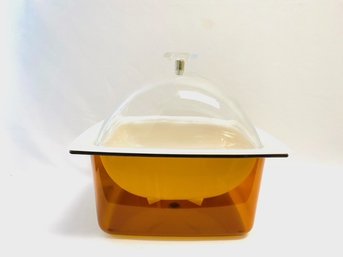 Awesome Vintage Plastic Cold Service Serving Dish W/ Lid