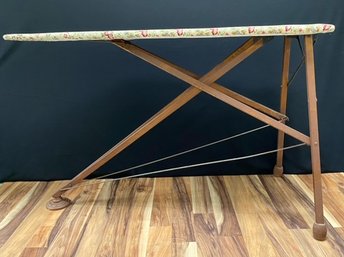 Vintage Wood Framed Ironing Board