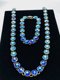 Vintage Signed Heidi Daus Necklace & Bracelet Set