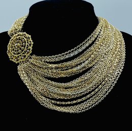 Stunning Vintage Multistrand Necklace By ART - Signed