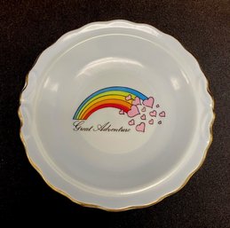 Vintage Rainbow Souvenir Trinket Tray From Great Adventure
