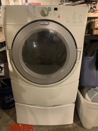 WHIRPOOL DRYER Front Loading With Pedestal Drawer Included!   * Alternate Pickup Available- Read Below)