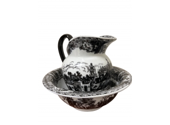 Victoria Ware Ironstone Bowl And Pitcher