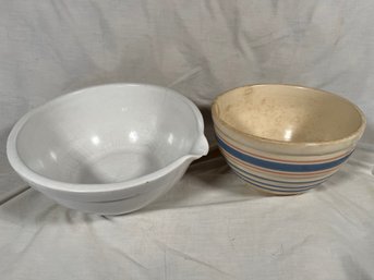 Two Ceramic Mixing Bowls