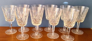 Set Of 10 Waterford Lismore Water Goblet Can Also Be Used As Wine Glasses