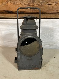 Industrial Lantern 17x6x9 German Inscriptions Look Railroad