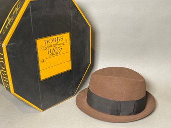 A Dobbs Fifth Avenue Hat With Box, Stackpole Moore Tyron Company