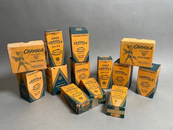 A Collection Of Vintage Crayola Crayons
