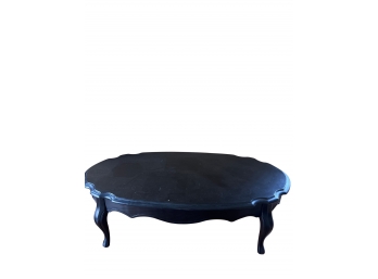 Black Solid Wood Cocktail Table