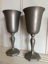 Steed Britinnica Pewter Goblets  (2)