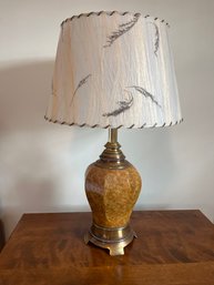 Vintage Brass Table Lamp Decorative Lamp Shade 24.5x14in