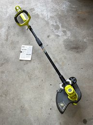 Ryobi 18-volt String Trimmer/edger, With Manual, Purchased 2019, Tested And Works, No Battery.