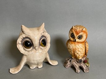 Vintage Owl Figurines Including Ardalt & Freeman McFarlin