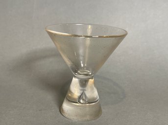 Steuben Cordial Glass With Bubble