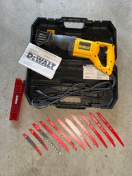 DeWalt VS Reciprocating Saw, Barely Used, In Case With Extra Blades And Manual