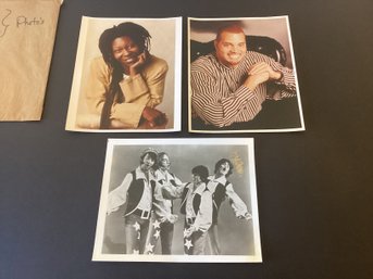 3 Original Photographs, Great Shape, The Monkeys, Whoopie Goldberg, Sinbad