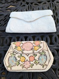 2 Antique Beaded Bags From Belgium Plus Accessories Found Inside