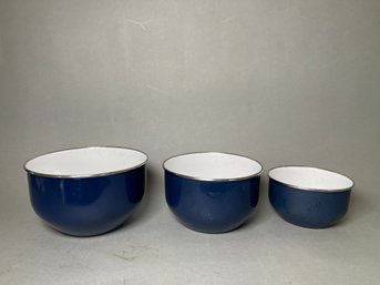 Vintage Enamel Bowls