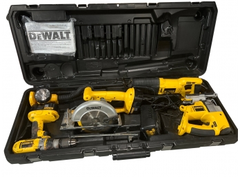 5 DeWalt Power Tools In Original Carrying Case