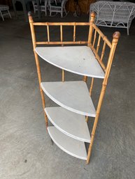 Bamboo Corner Shelving 22x49x14