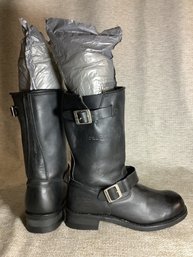 Mens Leather Boots Size 10