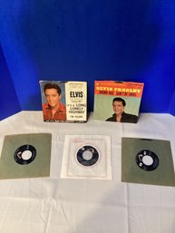 Five 45 RPM Elvis Presley