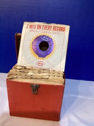 60s Box Of 45s Vinyl Records