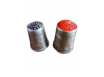 Antique Sterling Silver Thimbles