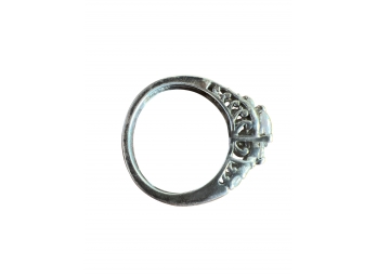 C Z Ring In Sterling Silver Setting