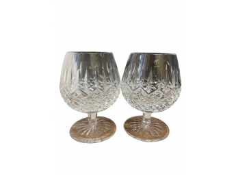 6 Large Waterford Crystal Glasses