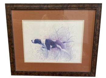 Pointer Framed Dog Print