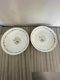 2 Romance Diamond China Plates