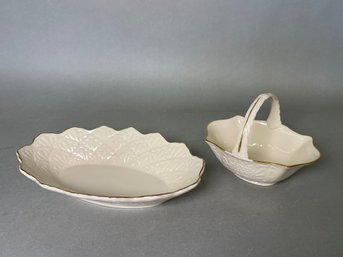 Two Vintage Lenox Porcelain Pieces