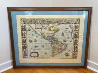 Antique America Nova Tabula Framed Map