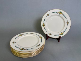 Beautiful Lenox Empress Salad Plates With Gold Rim